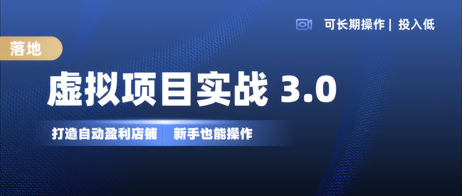 虚拟项目实操落地 3.0,新手轻松上手，单品月入1W+ - 宏盛创业网-宏盛创业网