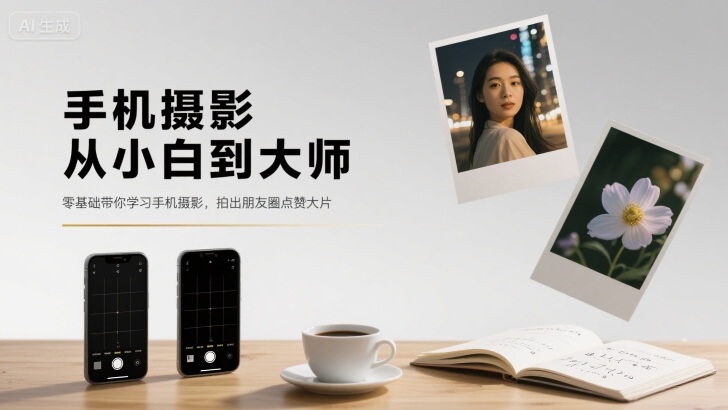 手机摄影从小白到大师，零基础带你学习手机摄影，拍出朋友圈点赞大片 - 宏盛创业网-宏盛创业网