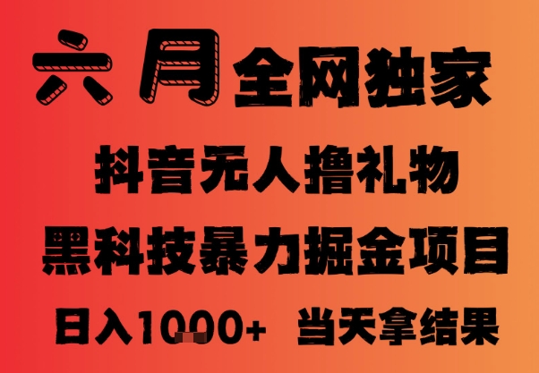 25年6月抖音无人直播最新暴力撸音浪掘金，小白可做，可批量矩阵放大，长期稳定日入1k+【揭秘】 - 宏盛创业网-宏盛创业网