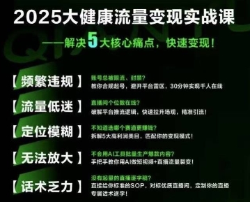 大健康流量全域新增长8.0，三月底线下课视频，大健康万亿蓝海，从类目突围到模式迭代 - 宏盛创业网-宏盛创业网