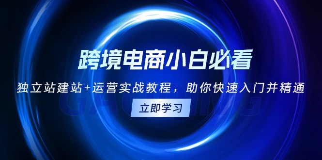 跨境电商小白必看！独立站建站+运营实战教程，助你快速入门并精通 - 宏盛创业网-宏盛创业网