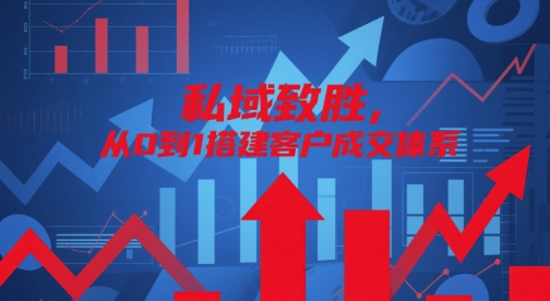 私域致胜，从0到1搭建客户成交体系 - 宏盛创业网-宏盛创业网