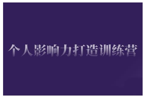 个人影响力打造训练营，掌握公域引流、私域运营、产品定位等核心技能，实现从0到1的个人IP蜕变 - 宏盛创业网-宏盛创业网