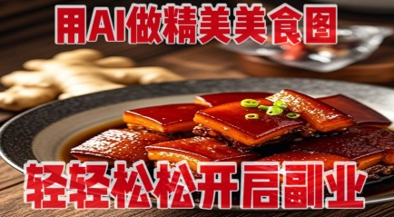 用AI做精美美食图，无需专业设备拍摄，轻轻松松开启副业 - 宏盛创业网-宏盛创业网