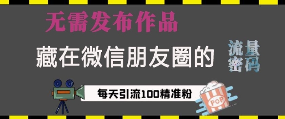 藏在微信朋友圈的流量密码，无需发布作品，单日引流100+精准创业粉【揭秘】 - 宏盛创业网-宏盛创业网