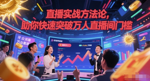 直播实战方法论，助你快速突破万人直播间门槛 - 宏盛创业网-宏盛创业网