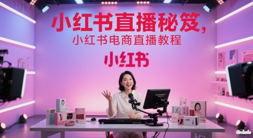 小红书直播秘笈，小红书电商直播教程 - 宏盛创业网-宏盛创业网