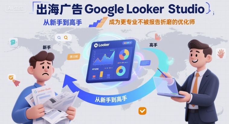 出海广告Google Looker Studio从新手到高手，成为更专业不被报告折磨的优化师 - 宏盛创业网-宏盛创业网