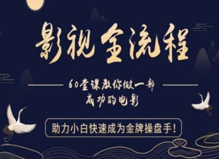 【影视全流程】教你做一部成功的电影，助力小白快速成为金牌操盘手 - 宏盛创业网-宏盛创业网