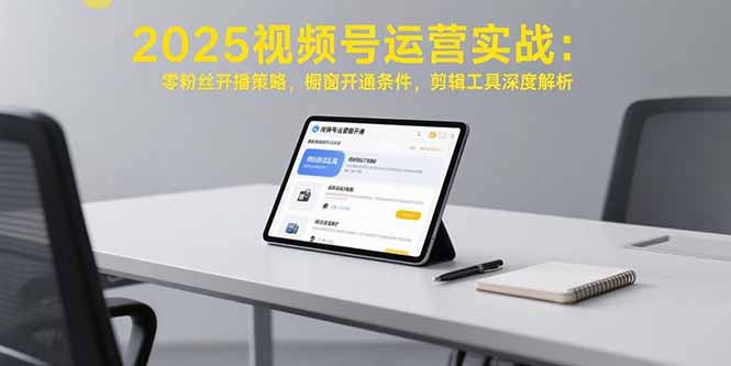 2025视频号运营实战：零粉丝开播策略，橱窗开通条件，剪辑工具深度解析 - 宏盛创业网-宏盛创业网