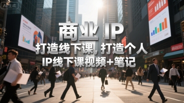 商业IP打造线下课，打造个人 IP线下课视频+笔记 - 宏盛创业网-宏盛创业网