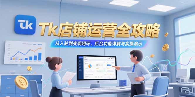 Tk店铺运营全攻略，从入驻到变现闭环，后台功能详解与实操演示 - 宏盛创业网-宏盛创业网