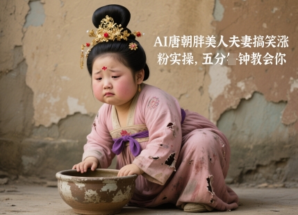 AI唐朝胖美人夫妻搞笑涨粉实操，五分钟教会你 - 宏盛创业网-宏盛创业网