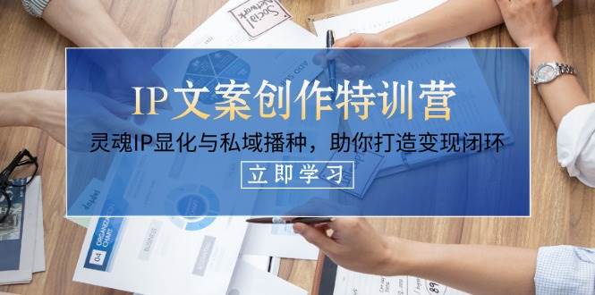 IP文案创作特训营，灵魂IP显化与私域播种，助你打造变现闭环(14节课) - 宏盛创业网-宏盛创业网