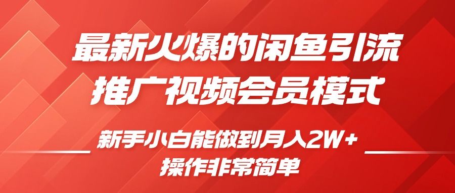闲鱼引流推广影视会员，0成本就可以操作，新手小白月入过W+【揭秘】 - 宏盛创业网-宏盛创业网