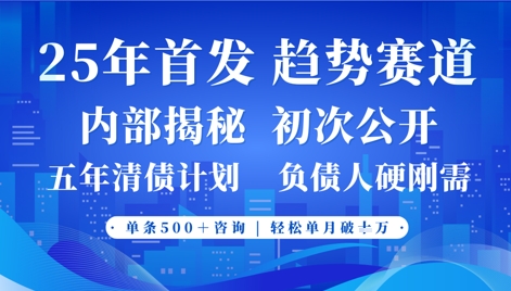 2025年首次公开，真正的事业型赛道，客咨不断，单月轻松破W - 宏盛创业网-宏盛创业网