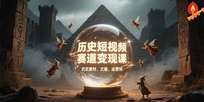 历史短视频赛道变现课，百集素材库应用，文案剪辑技巧，账号运营全案 - 宏盛创业网-宏盛创业网