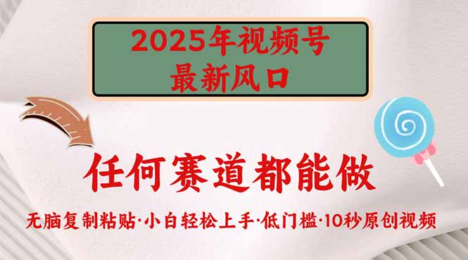 2025年视频号新风口，低门槛只需要无脑执行 - 宏盛创业网-宏盛创业网