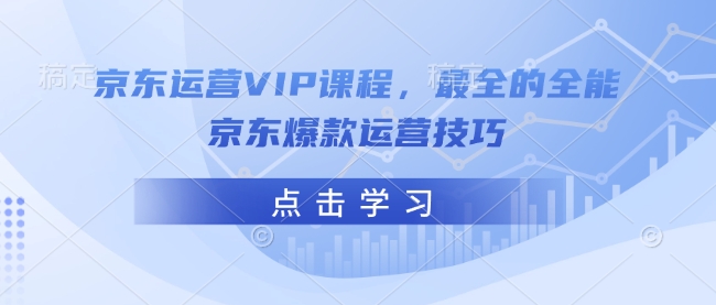 京东运营VIP课程，最全的全能京东爆款运营技巧 - 宏盛创业网-宏盛创业网