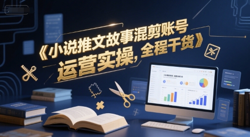 小说推文故事混剪账号运营实操，全程干货 - 宏盛创业网-宏盛创业网