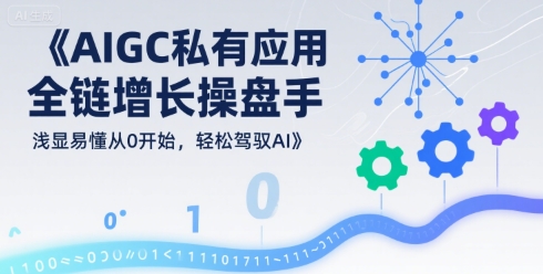 AIGC私有化应用全链增长操盘手，浅显易懂从0开始，轻松驾驭AI - 宏盛创业网-宏盛创业网
