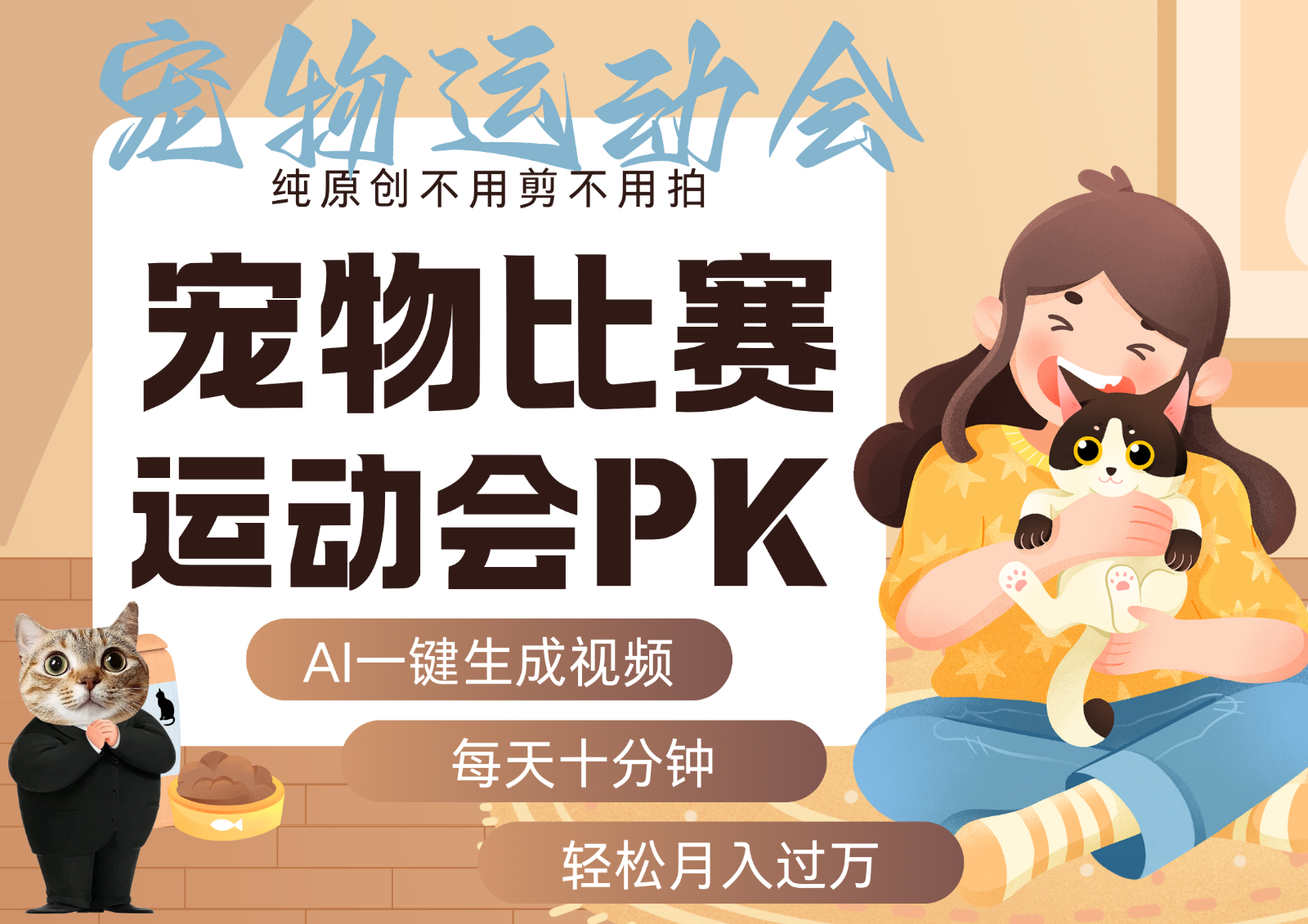 AI萌宠运动员跳水 射击 篮球 足球比赛 每天十分钟 附详细提示词文案库 代替做... - 宏盛创业网-宏盛创业网