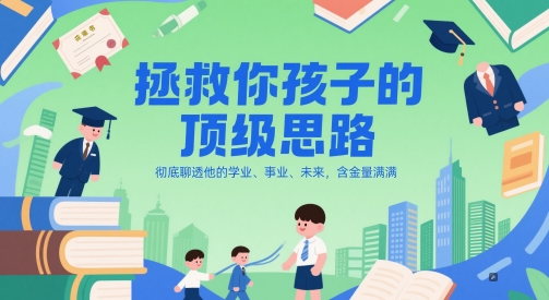 付费文章：拯救你孩子的顶级思路，彻底聊透他的学业、事业、未来，含金量满满 - 宏盛创业网-宏盛创业网