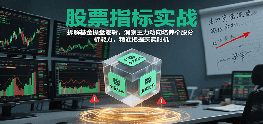股票指标实战，基金操盘逻辑拆解，洞察主力动向培养个股分析能力把握买卖时机(更新) - 宏盛创业网-宏盛创业网