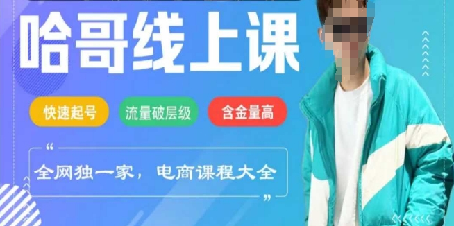 电商线上课程2025年，快速起号，流量破层级，这套方法起号率99% - 宏盛创业网-宏盛创业网