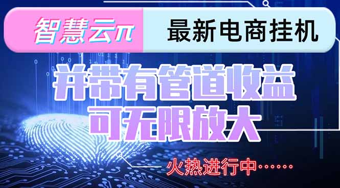 智慧云π电脑挂机单机每天收益300—500+ 并带有团队管道收益 可无限放大 - 宏盛创业网-宏盛创业网